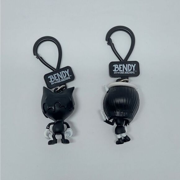 Bendy & The Ink Machine Alice Angel and Bendy Backpack Clips - Picture 3 of 3